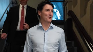 “The Liberal party is strong and united”  PM Trudeau says after highstakes caucus meeting [upl. by Weinert834]