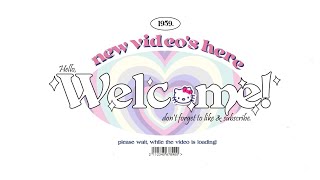 cute aesthetic intro template hello kitty themed  FREE FOR USE [upl. by Juieta470]