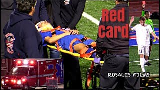 Player Rushed to the Hospital  Crawford vs Coronado High Boys Soccer [upl. by Aicnerolf]