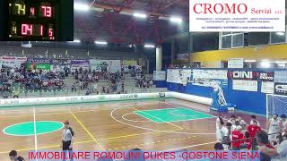 Immobiliare Romolini Dukes Basket Sansepolcro  Costone Siena [upl. by Thursby]