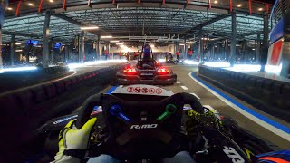 GoPro POV of the WORLDS LARGEST Karting Track Supercharged Entertainment NJ [upl. by Lartnom73]