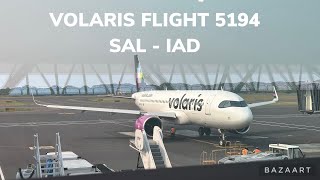 Flying Volaris Airlines Flight 5194 from San Salvador  WashingtonDulles [upl. by Eendys]