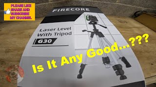 Firecore G30 Crossline 360° Laser Level Unboxing amp Review [upl. by Laszlo727]