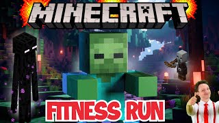 Minecraft Kids Fitness Run  Brain Break  Fun PE Exercise Game  Workout amp Movement Activity [upl. by Pedersen]