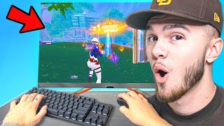 I Played Arena On The BEST FORTNITE MONITOR [upl. by Attennyl]