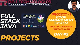 Java Full Stack Projects JSP  Bootstrap  Hibernate  MySQL  Book Management System  Day 2 [upl. by Ranite481]