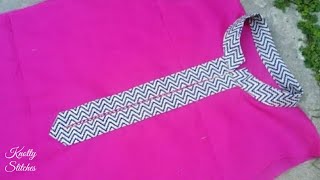 Collar Neck Design Cutting and Stitching Chinese Collar [upl. by Dorcas330]