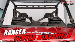 Polaris Ranger 1000 Crew Windshield Install amp Review  StarknightMT [upl. by Greenleaf108]