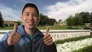 MY STATS  JOHNS HOPKINS  College Decision Reactions [upl. by Dihgirb]