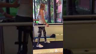 Walking with Leg Braces after Spinal Cord Injury [upl. by Teeniv]