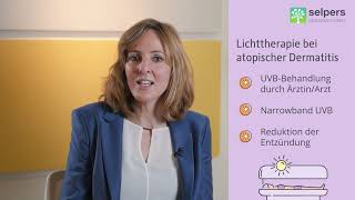 Lichttherapie bei atopischer Dermatitis Neurodermitis  Ärztin erklärt Therapie [upl. by Zerline]