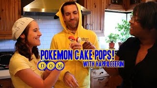 Pokemon Cake Pops Recipe w HappiLeeErin [upl. by Sarnoff]