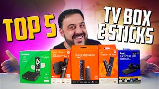 TOP 5 TV BOX e STICKS Disponíveis no Brasil em 2024 [upl. by Daye]