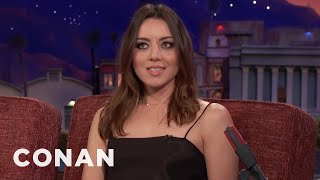 Aubrey Plaza Is More Famous Than Joe Biden  CONAN on TBS [upl. by Adnouqal]