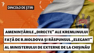 Amenințările „directe” ale Kremlinului față de RMoldova și răspunsul Ministerului de Externe [upl. by Alister]