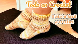 🧦🌟 Descubre Patrón Único para Tejer Calcetines Divertidos a Crochet Tendencia del Momento🧶 parte 1 [upl. by Aneekat719]