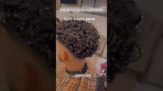 LooseSoft Men Perm hair perm menshaircut malehaircut hairstyles barber losecurls [upl. by Rebeca992]