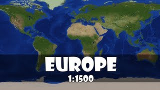 Europe 11500 scale in minecraft [upl. by Oirottiv]