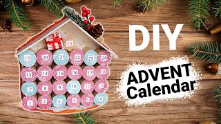 DIY 🏠🎄ADVENT HOUSE Calendar  Christmas Crafts  Toilet Paper Roll Advent Making [upl. by Magnus]