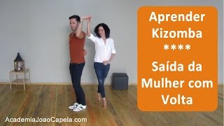 Aprende Kizomba  Saída da Senhora com volta na Kizomba  Academia João Capela [upl. by Stesha]