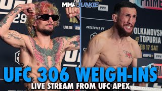 UFC 306 Official WeighIns from the UFC Apex in Las Vegas [upl. by Belita733]