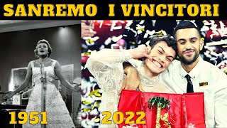 TUTTI I VINCITORI DI SANREMO 2022  1951 CHI HA VINTO SAN REMO [upl. by Ackerley]