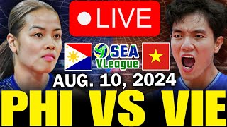 PHILIPPINES VS VIETNAM 🔴LIVE NOW  AUG 10 2024  SEA VLEAGUE 2024 2ND LEG [upl. by Aikin]