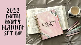 FAITH HAPPY PLANNER SET UP  2023 Bible Study Notes  Creative Faith amp Co [upl. by Odidnac312]