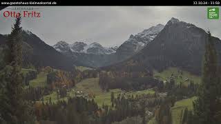 121024  Blick ins Wildental  Gästehaus Otto Fritz MittelbergKleinwalsertal [upl. by Ambros]