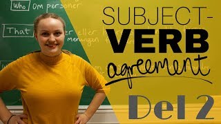 Finn subjektet og verbet i setningen  Subjectverb agreement DEL 2 [upl. by Maybelle]