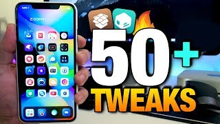 Top 50 BEST TWEAKS  THEMES  WIDGETS From CYDIASILEO On iOS 12 [upl. by Atnauqal]