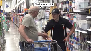 Flipping On Crutches Prank [upl. by Onailimixam]