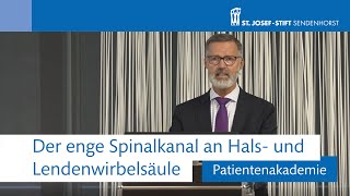 Der enge Spinalkanal an Hals und Lendenwirbelsäule [upl. by Costello753]