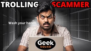 TROLLING Geek Squad SCAMMER [upl. by Lihcox]