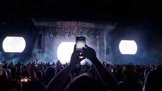 Fatboy slim takes on the Chemical brothers at Victorious festival 2024 [upl. by Suiramad196]