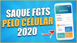 SAQUE FGTS pelo CELULAR para Qualquer Banco [upl. by Shumway152]