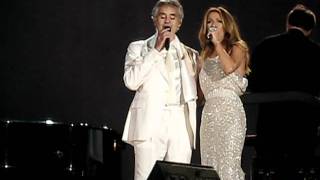 Celine Dion and Andrea Bocelli live in Central Park The Prayer [upl. by Curr]