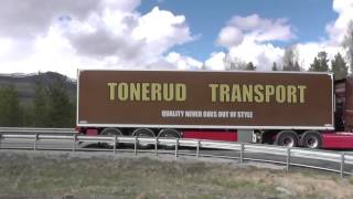 norwegian Thermoliner Tonerud Scania vs Hagens Volvo FH04 [upl. by Nisior191]