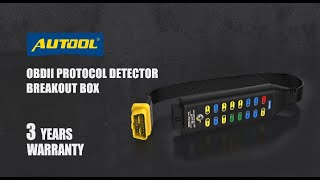 AUTOOL Automotive OBD II Protocol Detector amp Breakout Box [upl. by Longerich]