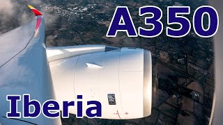 Airbus A350900  Iberia  Premium Economy Class  London to Madrid [upl. by Sillyhp]