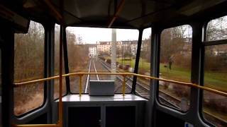 Straßenbahn Görlitz Mitfahrt KT4D 319 ex Erfurt als Linie 2 [upl. by Ynaffad]