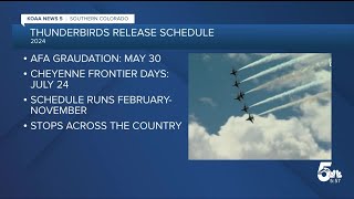 Air Force Thunderbirds release their 2024 Air Show Schedule [upl. by Kimmel569]