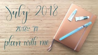 Plan With Me  July 2018 [upl. by Eilis]