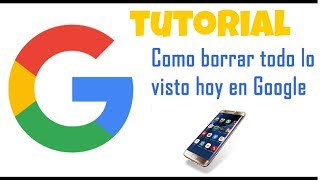 Borrar lo visto en la cuenta Google [upl. by Kong959]