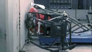 Sprint Car Crash Test into a Wall [upl. by Wordoow]