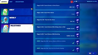 Easy Methods to Complete All 19 Milestones Guide  Fortnite Chapter 3 Season 3 [upl. by Joline]