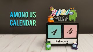 Among Us Calendar 2021DIY your own calendarAmong Us Crafts [upl. by Hunger]