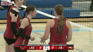 MUDECAS Volleyball  JohnsonBrock vs JCC  A Division 3rd Place Game 91924 [upl. by Eidob]