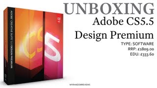 Adobe CS55 Design Premium  Nonacademic  Unboxing [upl. by Adnorrehs]