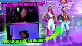 NICK AND I YELLING FOR 15 MINUTES W NICKMERCS COURAGE amp CLOAK  Fortnite Battle Royale [upl. by Adnerad]